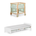 Sistema sonno evolutivo Evo culla menta + kit junior bianco