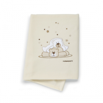 Copertina pile ricamata Dolcestella