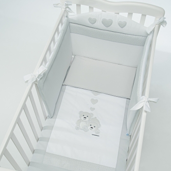 Completo piumone in cotone ricami Tenerorso