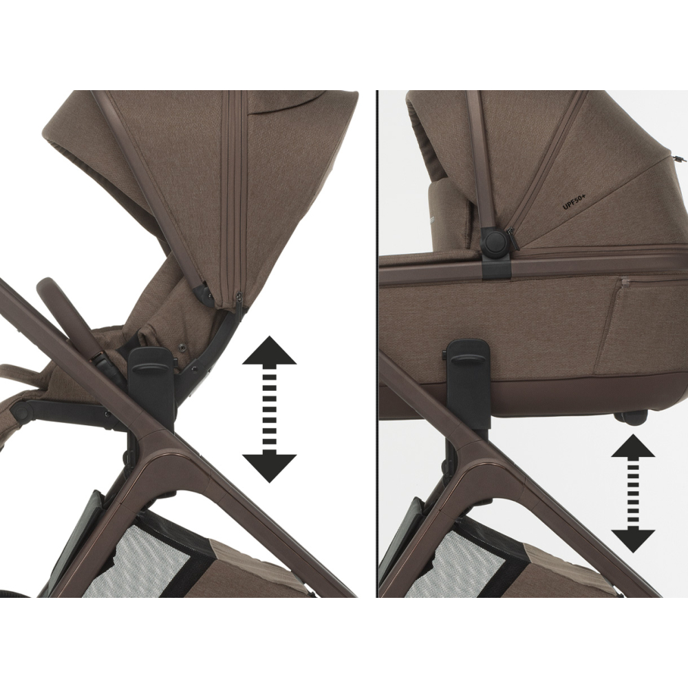 Sistema “Lift”: seduta regolabile a tre altezze