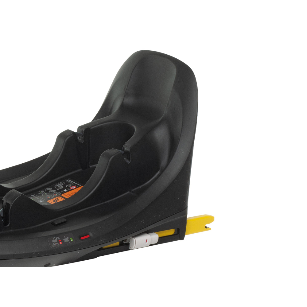 La base si fissa al sedile con il solo sistema ISOFIX