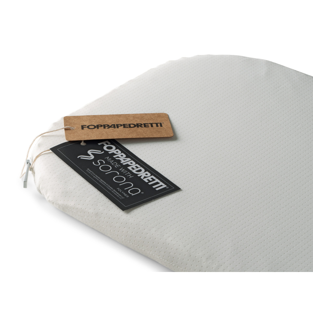 Nuovo materassino per navicella in memory foam, traspirante, ignifugo, antiacaro, riciclabile e di origine vegetale.  OEKO-TEX®| Classe 1