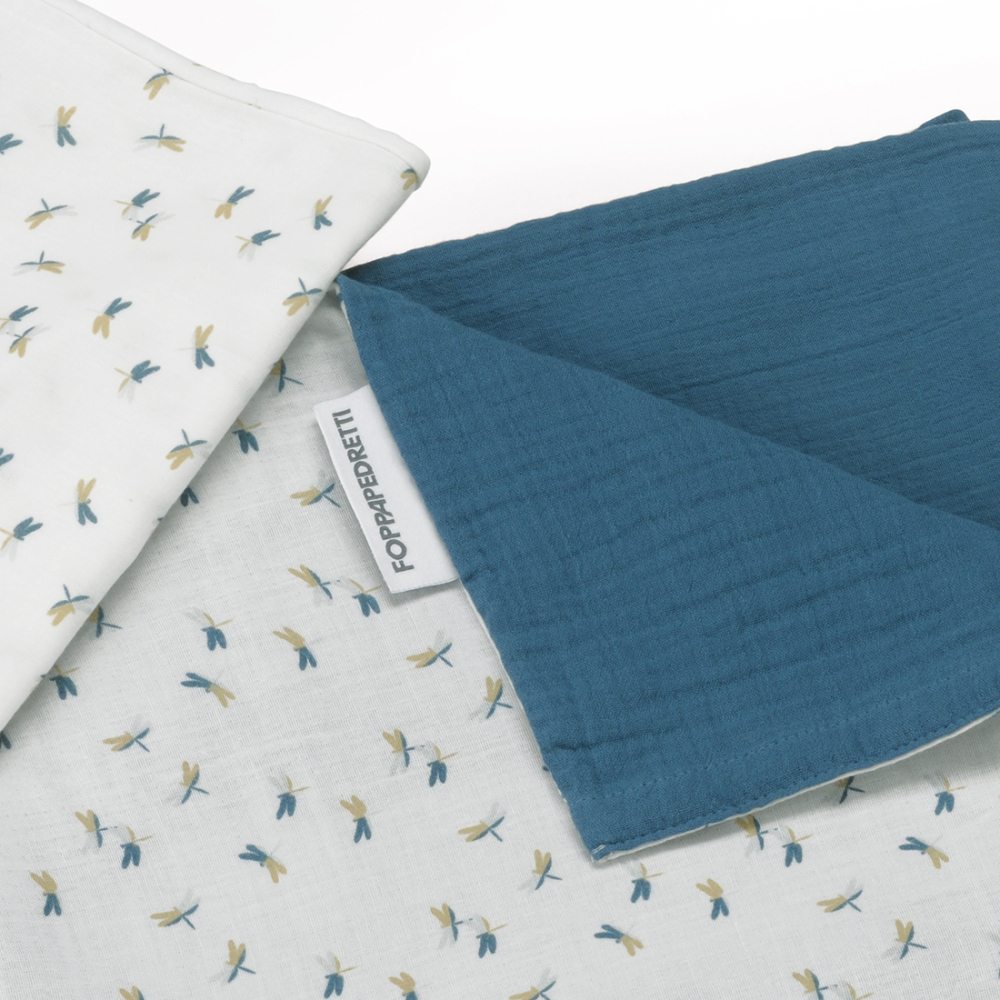 Set Biancheria Letto Neonato | 3 Pezzi Double-Face Coniglietto | Copripiumino 100x135 Cm + Federa 40x60 Cm + Lenzuolo 70x140 Cm - Foto 5