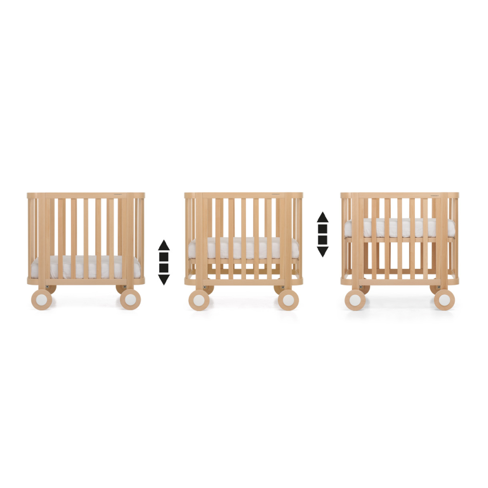 Slatted based adjustable in three height positions