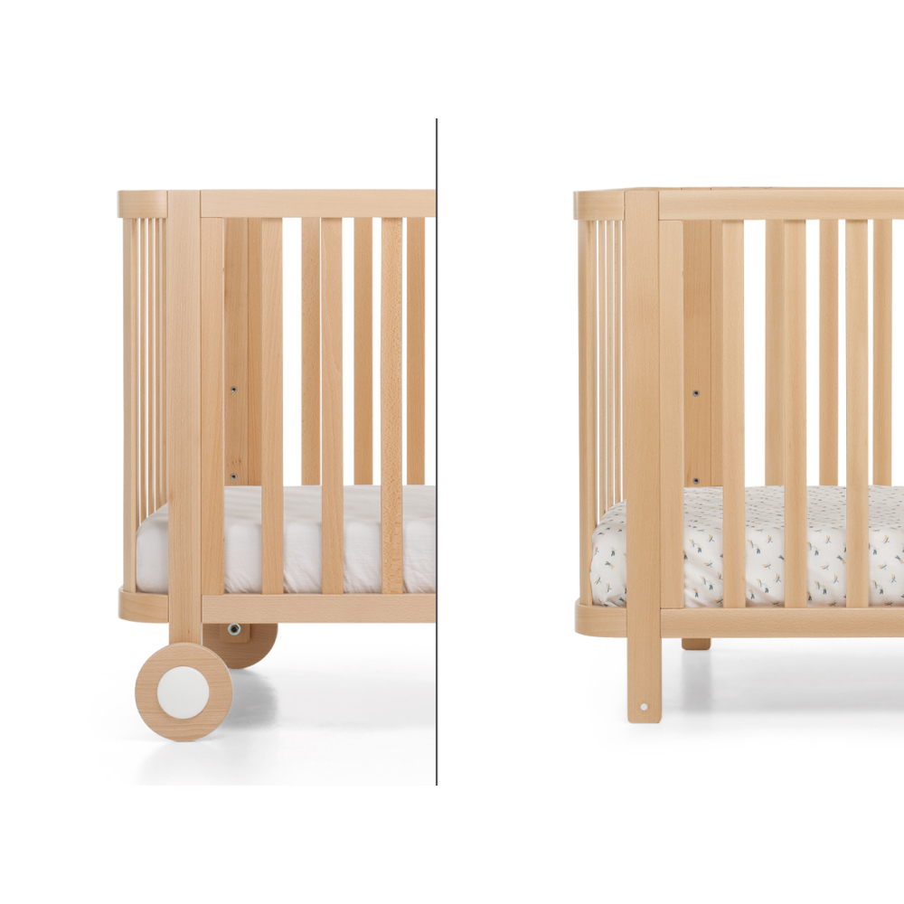 Can be used with and without wheels (wheels included)