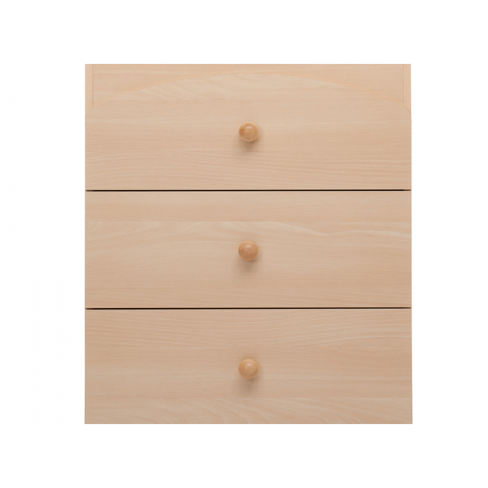 Equipped with three large drawers