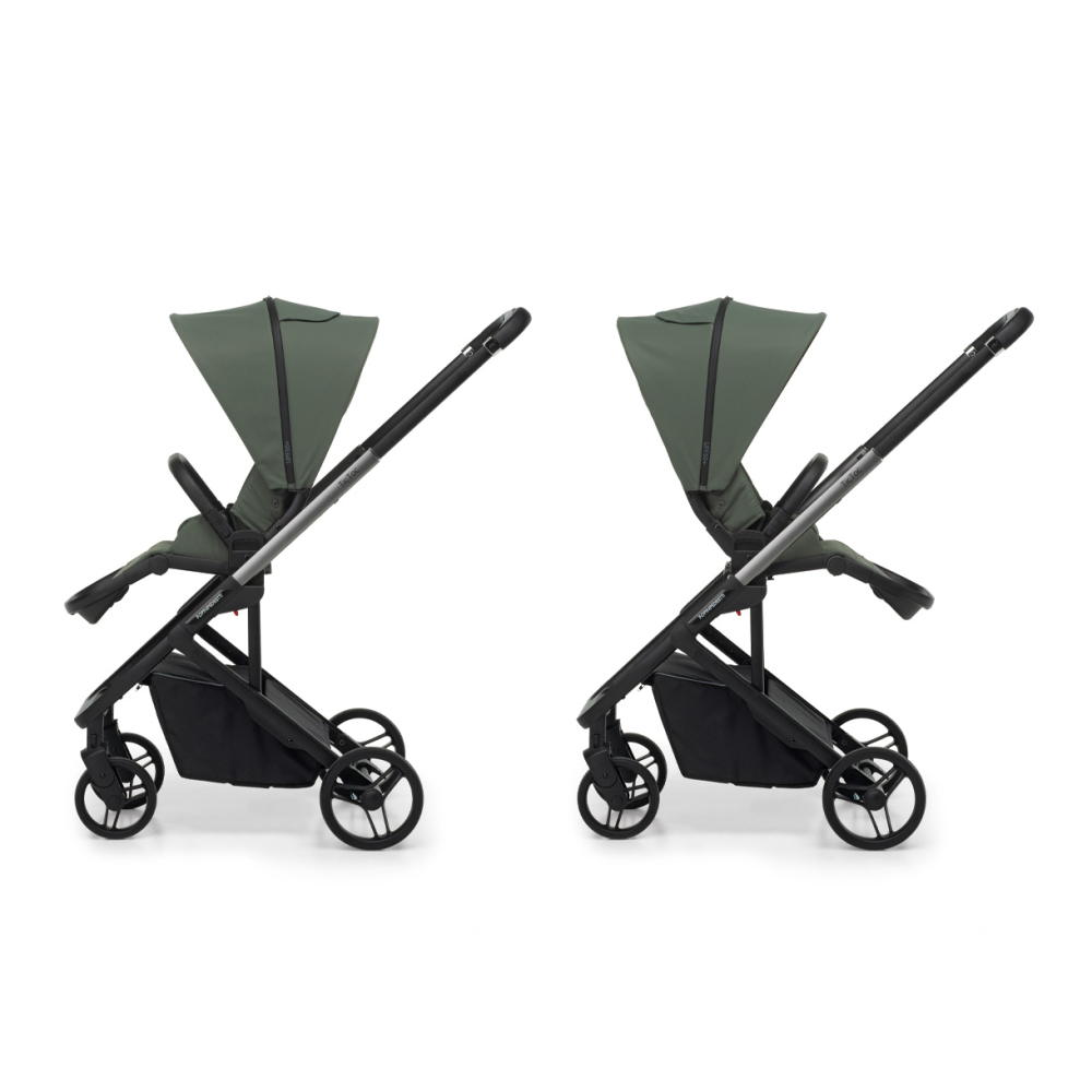 Reversible stroller seat (forward-facing and rear-facing)