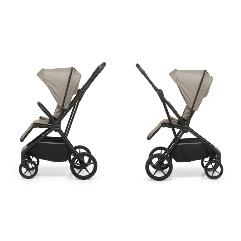 Seduta reversibile fronte strada o fronte mamma