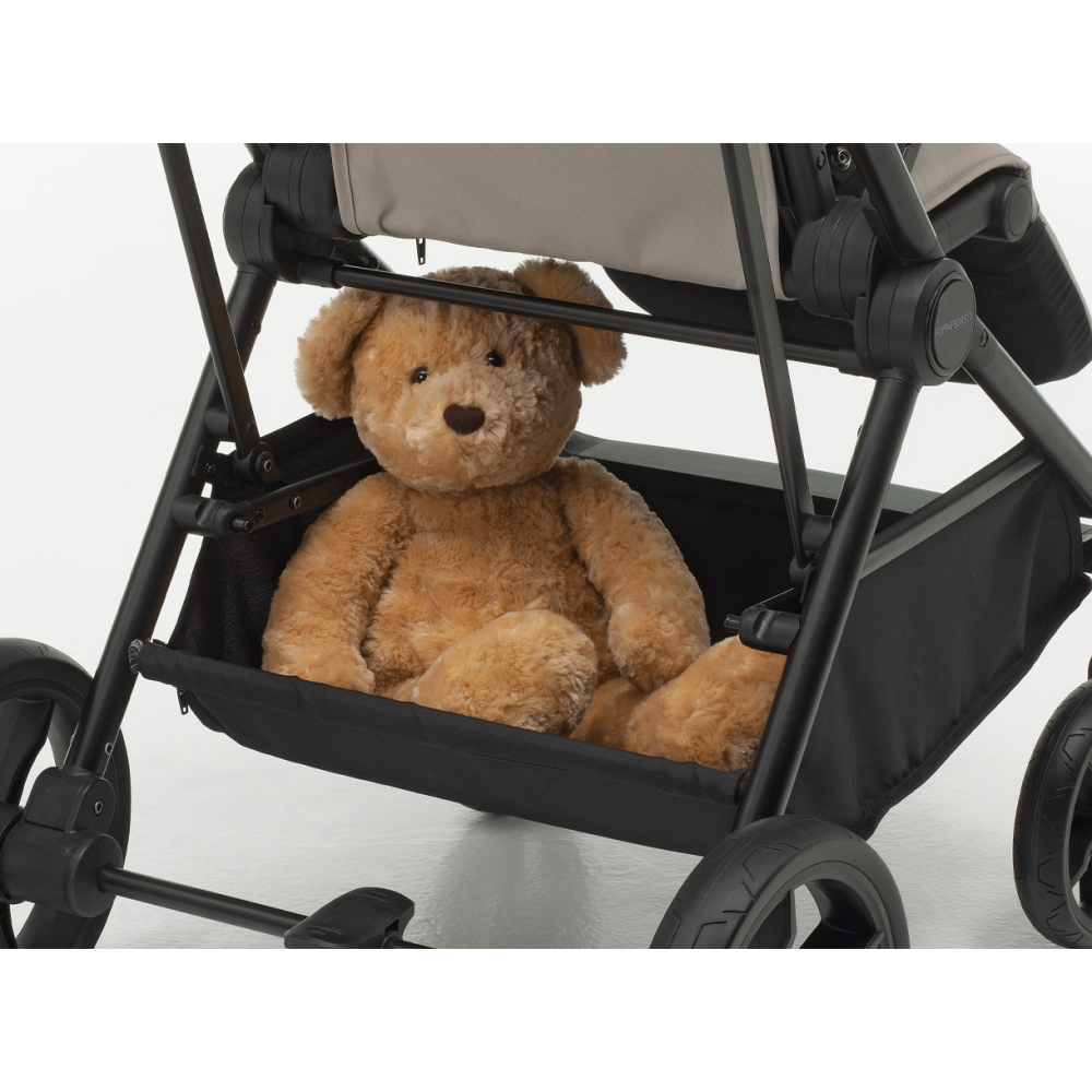 Ampio cestello portaoggetti con dettagli catarifrangenti