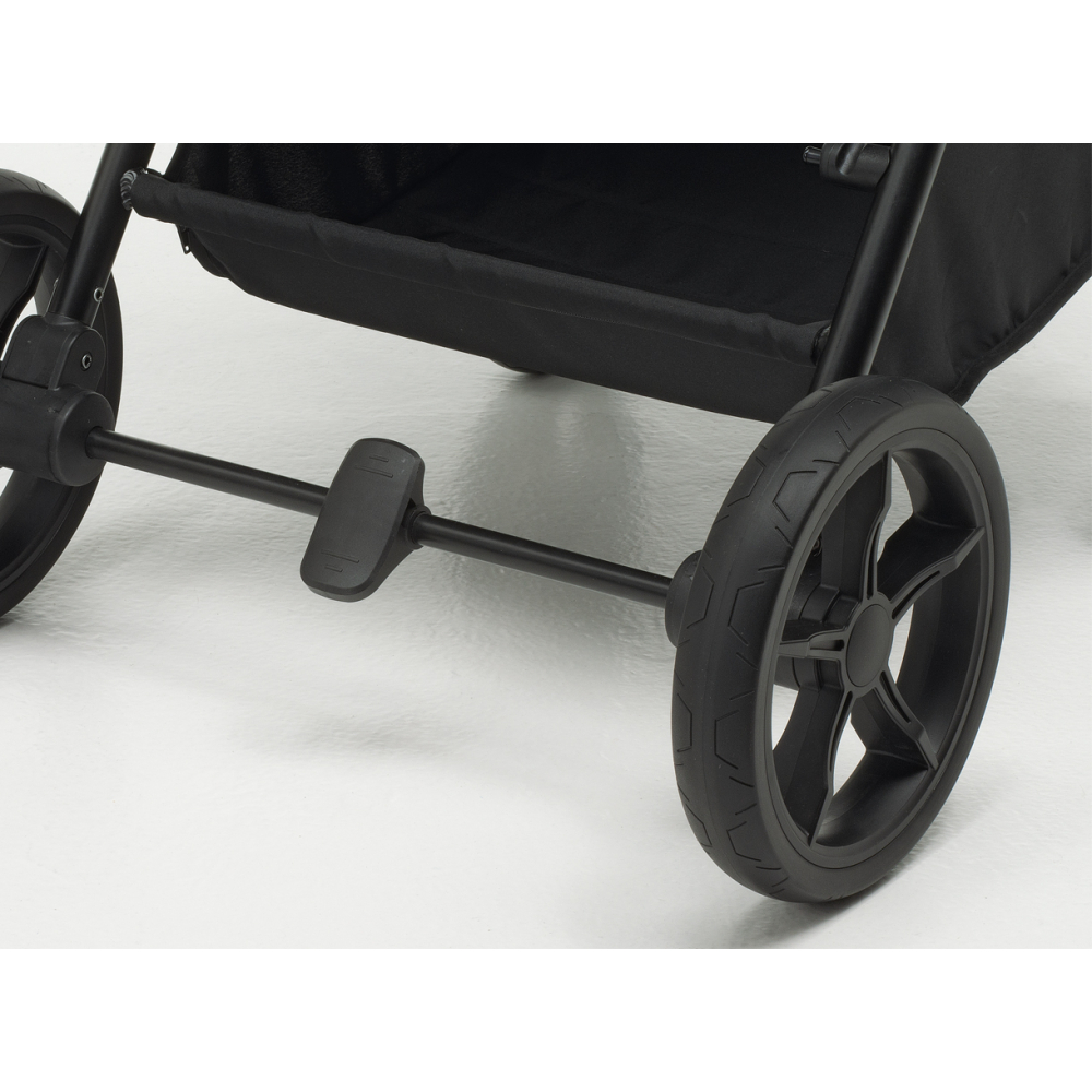 Ruote maggiorate e freno a pedale